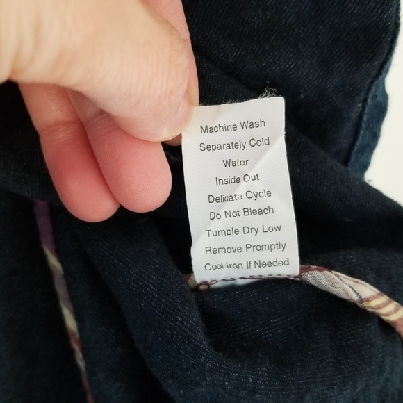 CAbi Cotton Blue Button Up Shirt Jacket Size Small - Picture 8 of 8